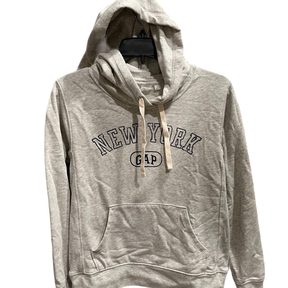 ❤️ GAP NEW YORK GRAPHIC LOGO HOODIE SWEATSHIRT SIZE XS GRAY